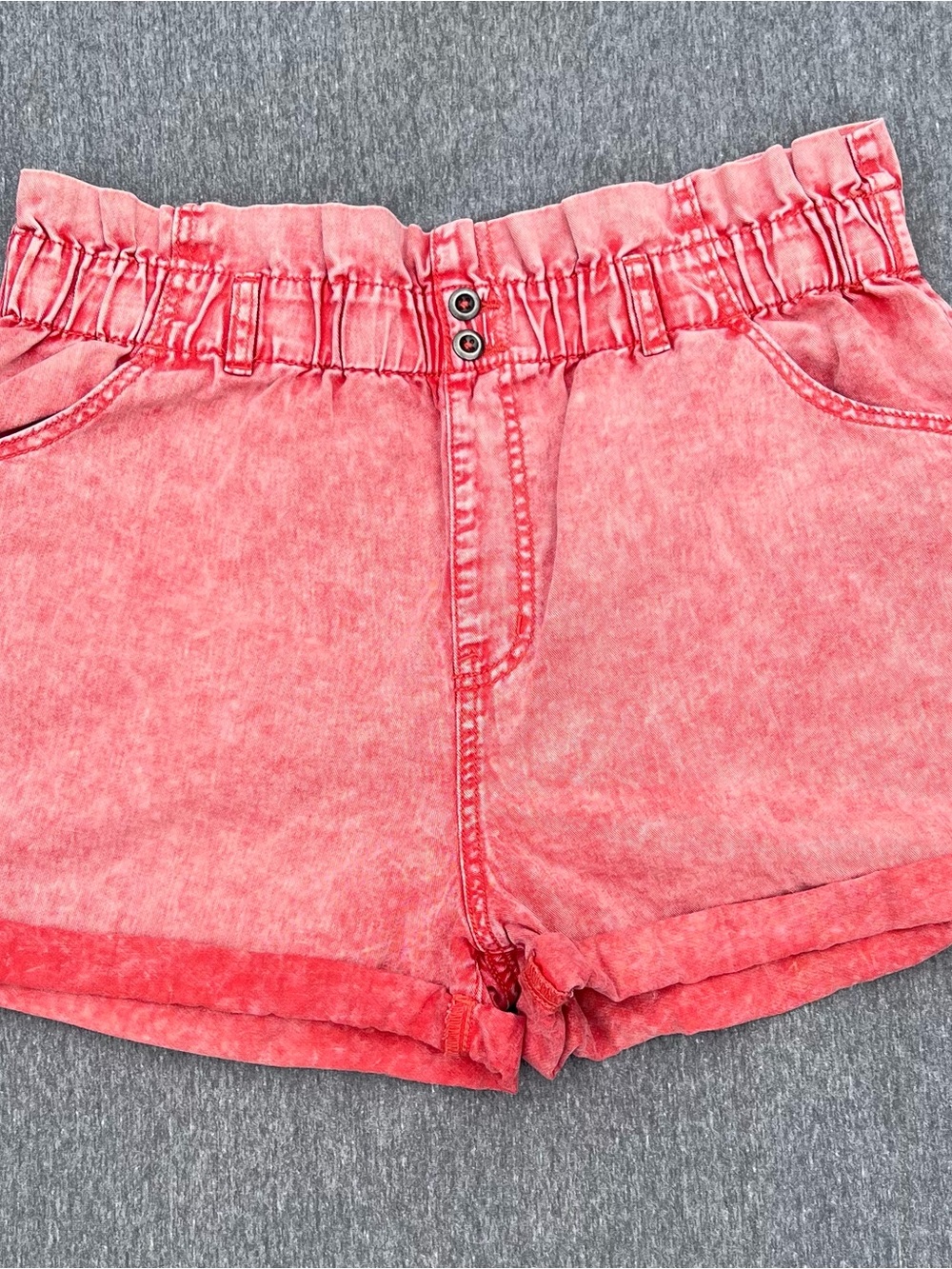 Wild Fable Red High- Rise Shorts - Women’s Large - Pleated Waist